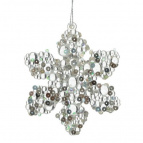 Украшение новогоднее "Снежинка", L8 W0,3 H10 см