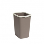 Ведро для мусора с фиксатором "Tandem"33л (шоколад/слон. кость)