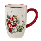 Кружка "Лошадь", 480 мл, L14 W9 H14 см