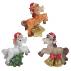 Фигурка декоративная "Лошадка", L5,5 W3 H6,5 см, 3в.