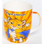 SUPERMAN, кружка 350мл, NEW BONE CHINA, упаковка - гофрокороб