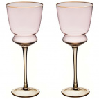 НАБОР БОКАЛОВ ДЛЯ ВИНА "TWIST & SHINE" PINK, 2 ШТ/380 МЛ