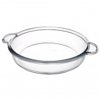 Borcam"жаропрочная посуда круглая с ручками 308мм 59234