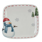 Блюдо "Веселый Новый год", L20,5 W19,5 H3 см