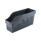 Контейнер "Лофт" хозяйственный на колесах узкий 355х130х170 мм (серый)