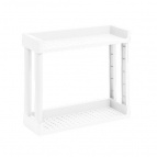 Полка VIKEA навесная 2-х ярусная (белый)