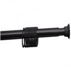 Карниз для ванной комнаты 280см сборный (черный)