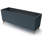 DUC800NE-S433 Кашпо на ножках URBI CASE BETON EFFECT 77*23,5, h30см anthracite с вклад. (вкл.066960)