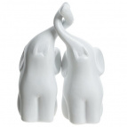 Фигурка декоративная "Слоны", набор из 2-х шт, L10 W7 H14 см