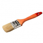 Кисть плоская ЗУБР "УНИВЕРСАЛ-МАСТЕР", натуральная щетина, деревянная ручка, 20мм