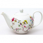 Латона летнее утро, чайник 600мл, new bone china, цветочный орнамент, цветная упаковка