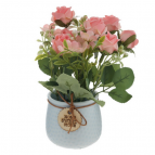 Цветочная композиция "Роза", L16 W16 H19,5 см