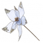 Цветок искусственный "Пуансеттия", L18 W18 H38,5 см