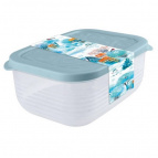 Набор контейнеров Снежное настроение 2шт (0,65+1,9л)