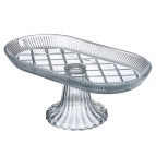 БЛЮДО НА НОЖКЕ ОВАЛЬНОЕ 28*14*12 СМ