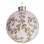 Украшение новогоднее "Шар" (min 12), D 8 см, L8 W8 H10 см   Стеклянный