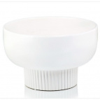 15.020.25 Миска на ножке Barcelona d25; h17 см белый (ш/к 7991)