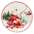 Тарелка "Белый мишка", L14,5 W14,5 H1,5 см