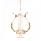 Новогоднее украшение "Лира", 10.5x0.5x13.5 см