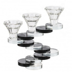 Подсвечник для 3-х свечей, L17 W5,5 H18 см