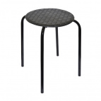 Табурет «Береста» с круглым сиденьем h45 (черный)