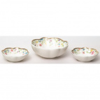 ТЕОДОРА, набор д/варенья (3) салатник 140 мм 320мл + 2 салатника 100 мм 100мл,  NEW BONE CHINA, цветная упаковка