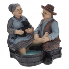 Фигурка декоративная "Бабушка с дедушкой", L11,5 W9 H12 см