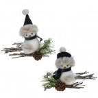 Изделие декоративное подвесное "Птичка", L15 W6 H14 см, 2в.