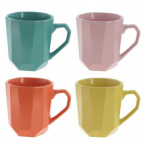 Кружка (кратность 6 шт), 400 мл, L12 W8,5 H10 см, 4в., (сорт 1,2)