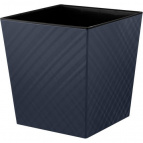 Горшок для цветов InGreen Manhattan CUBE 301 х 301 мм, 22 л c дренажной вставкой вулканический серый