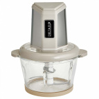Измельчитель DELTA LUX DE-7405: стеклянная чаша 2 л, 800 Вт, ДВОЙНОЙ НОЖЕВОЙ БЛОК, бежевый (12)