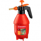 GRINDA помповый опрыскиватель PS-1E, объем 1 л, ручной, с удлинённым соплом, колба из полиэтилена (40366)