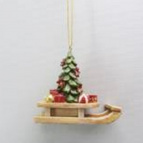 Изделие декоративное подвесное "Сани",  H6 см