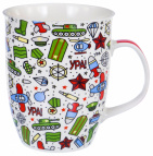 кружка 350мл, NEW BONE CHINA, упаковка - гофрокороб