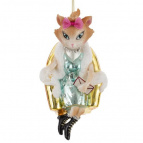 Украшение новогоднее "Кошка", L7 W7 H15 см