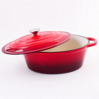 40639 Кастрюля чугун 3,5 л эмаль/покрытие красная MB (х2)
