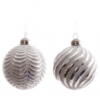 Украшение новогоднее "Шар", L8 W8 H9 см, 2в.   Стеклянный