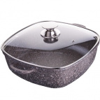 29033  Кастрюля алюминий 3,4л. 26см.ГРАНИТ.MB