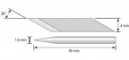 Лезвия OLFA специальнные, для для ножа OL-AK-5, в боксе-подставке, игла 1,6мм, 4мм/30шт