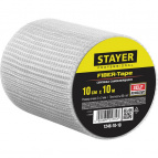 Серпянка самоклеящаяся FIBER-Tape, 10 см х 10м, STAYER Professional 1246-10-10