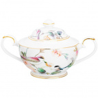 Сахарница 370 мл 17,5*11*10 см "Певчие птички" NEW BONE CHINA