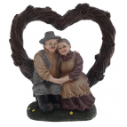 Фигурка декоративная "Бабушка с дедушкой", L18 W9,5 H18 см