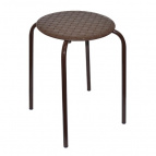 Табурет «Береста» с круглым сиденьем h45 (коричневый)