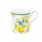 Кружка 170 мл 10,5*8*7,5 см "Лимоны" NEW BONE CHINA