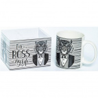 BOSS, кружка 350мл, NEW BONE CHINA, индивидуальная подарочная упаковка
