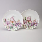 НАБОР ТАРЕЛОК ОБЕДЕННЫХ LEFARD "IRISES"  2 ШТ. 25,5*2,5 СМ (КОР=12НАБ.)