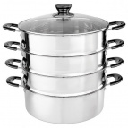 BE-083 Мантоварка-пароварка нерж.сталь d=26cm, 4 уровня