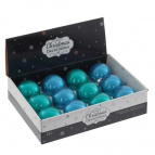 Украшение новогоднее "Шар", набор из 12-ти шт, D10 см,  L45 W33 H10,5см Полимерный материал