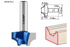 Фреза пазовая фасонная №1, D= 25,4мм, рабочая длина-14мм, радиус-6,3мм, хв.-8 мм, ЗУБР Профессионал