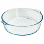 РК-0103 Круглая форма для запекания из жаропрочного стекла 1,6л "ЗАБАВА" 23*21*6 см